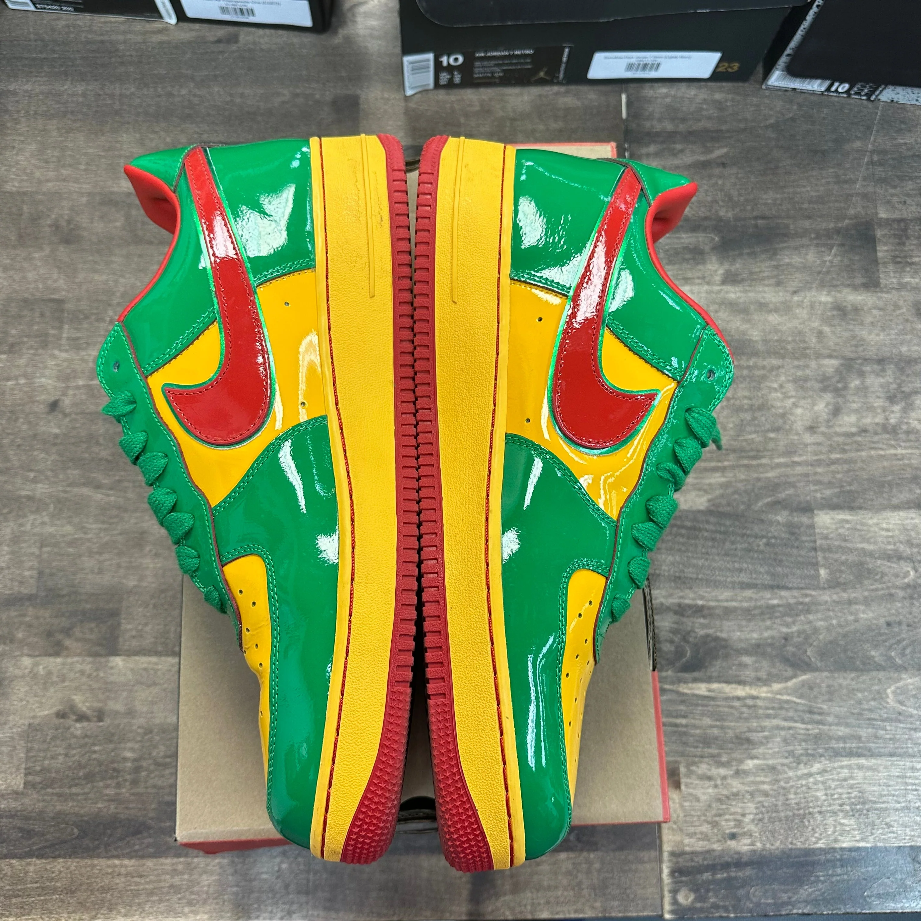 Lil Yatchy Concrete Boys Lucky Green Nike Air Force 1 Low (USED) - Image 3