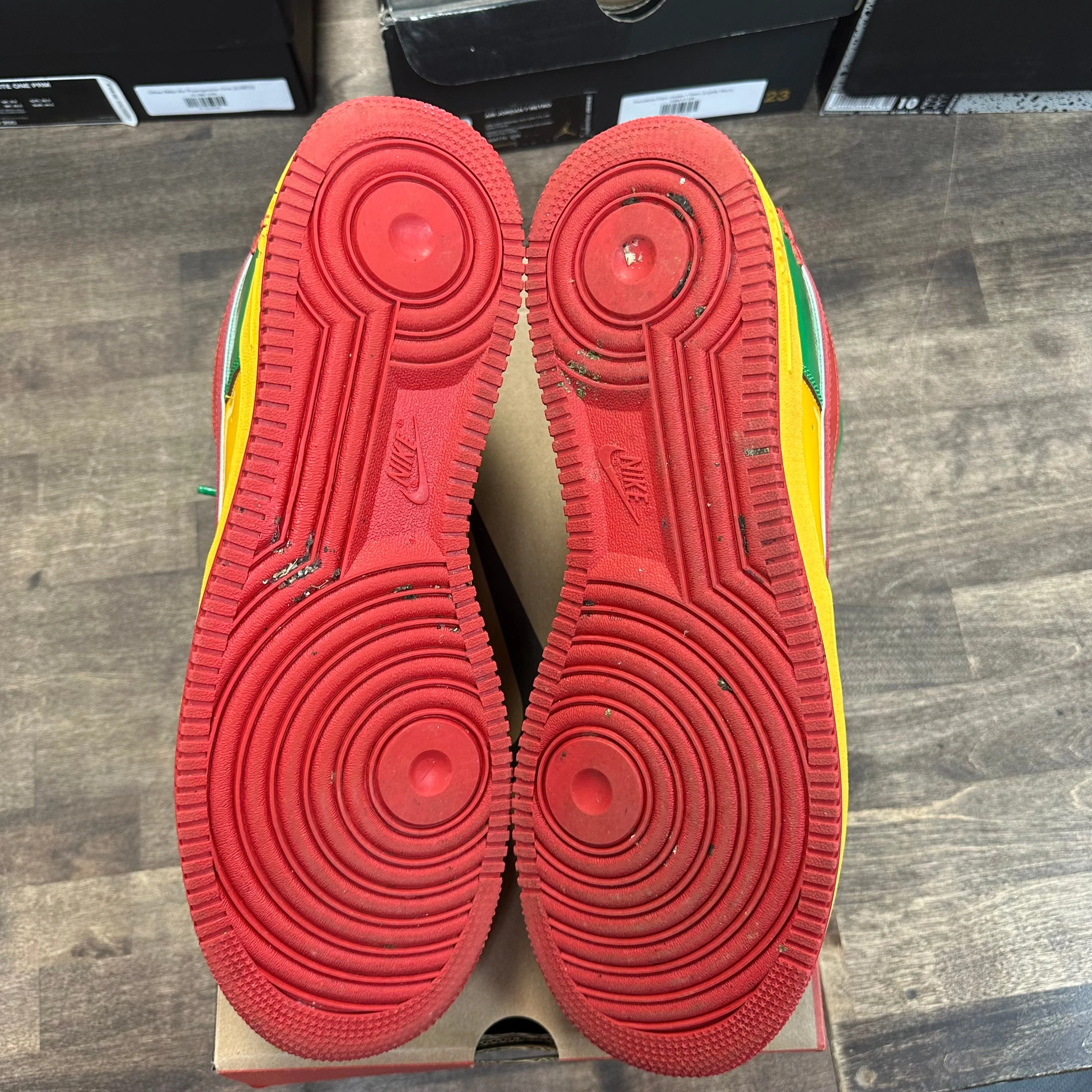 Lil Yatchy Concrete Boys Lucky Green Nike Air Force 1 Low (USED) - Image 5